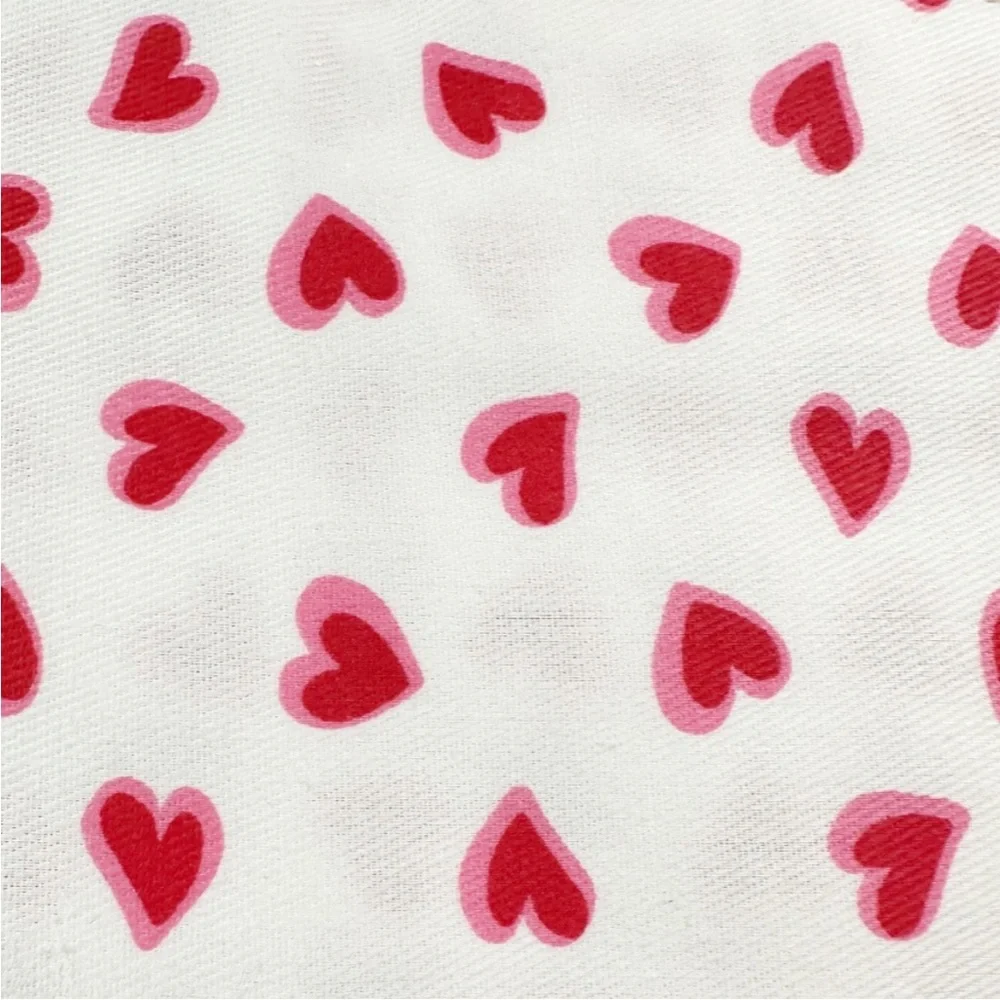 Kate Spade - ‘Red Hearts’ Shower Curtain. 72” x 72” NWT.